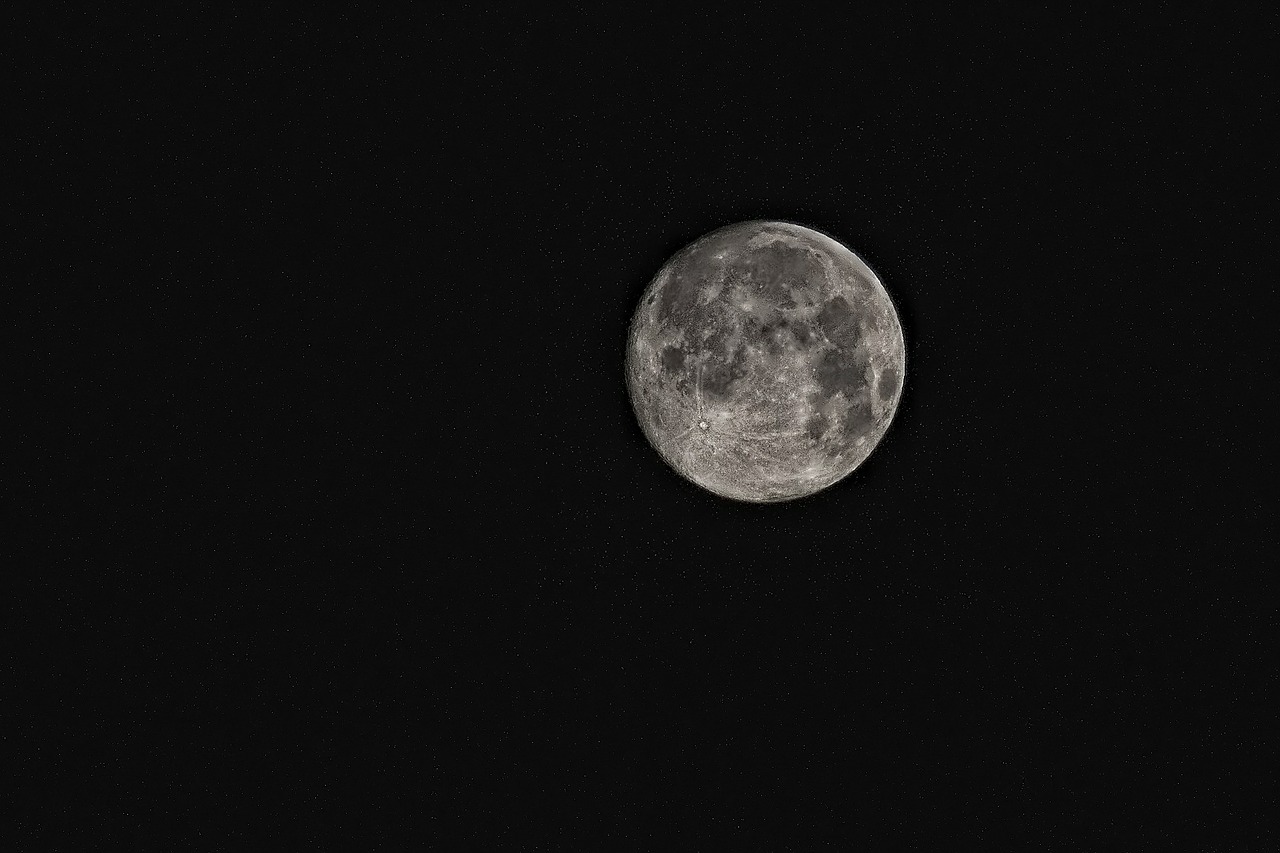 Image of the moon taken from the observatory