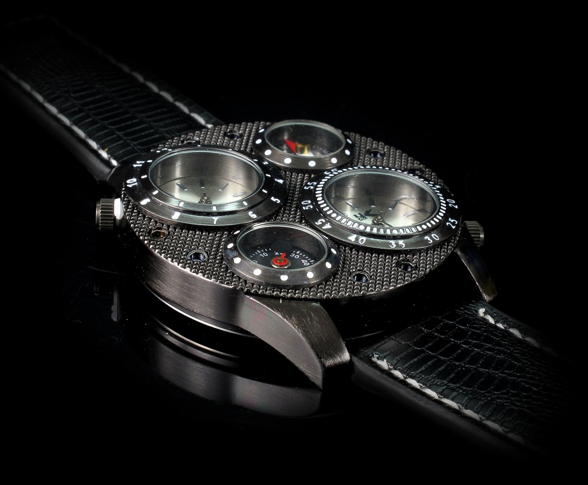 An alternative OMEGA seamster on a black background