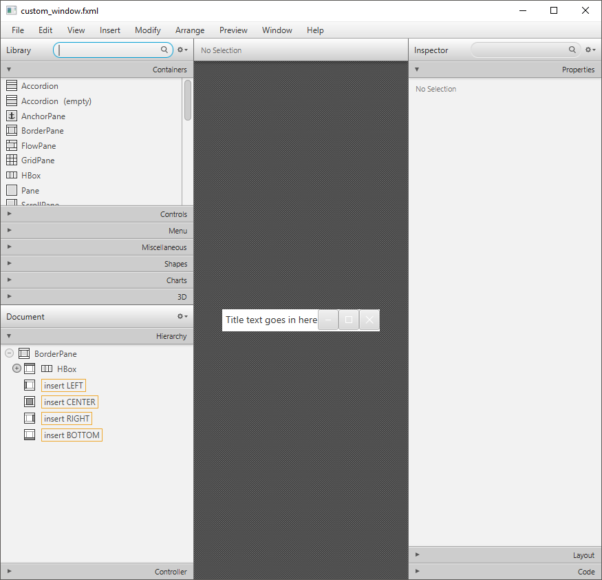 A screenshot showing the custom decoration being edited