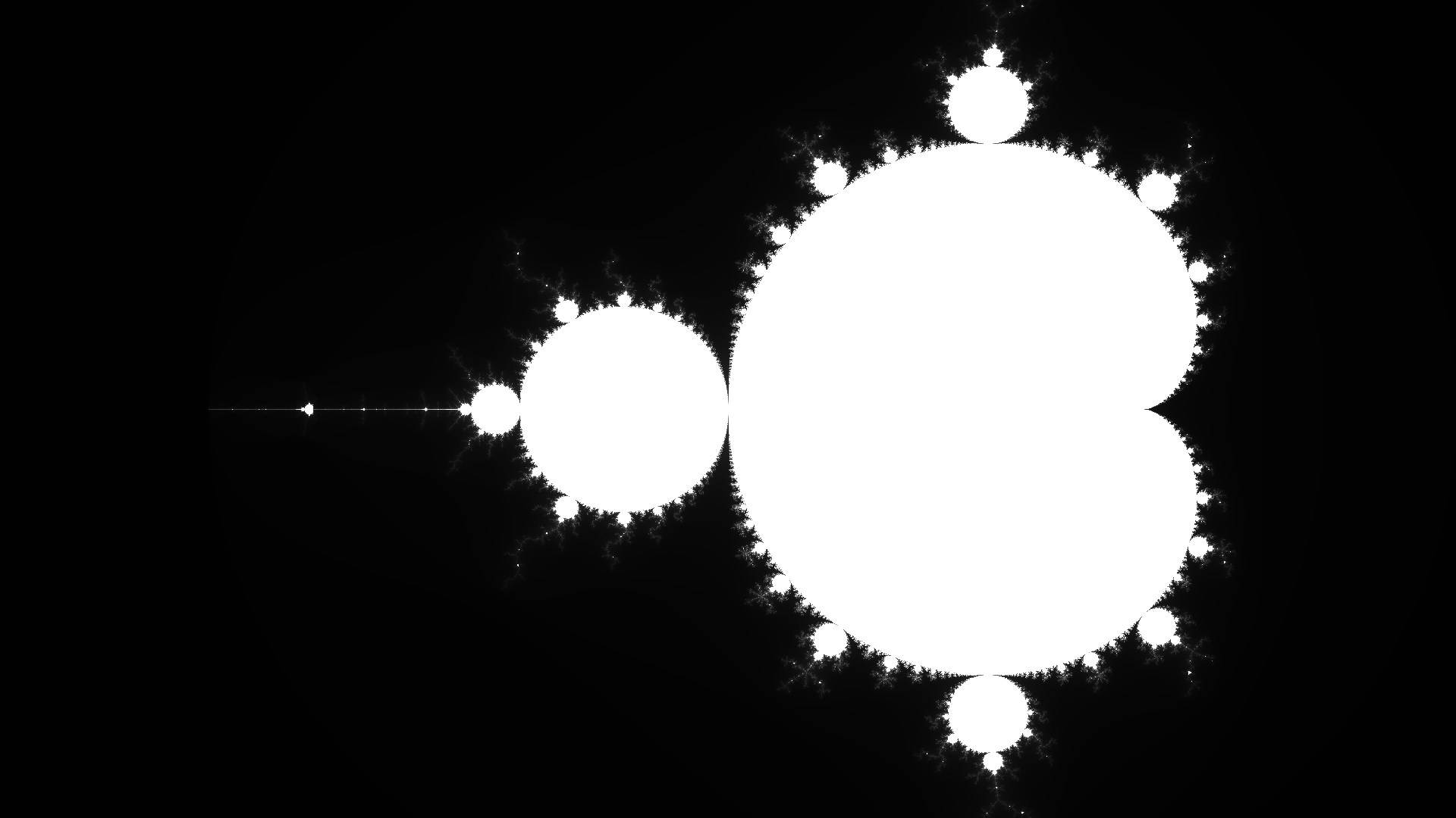 The Mandelbrot set generated with this project