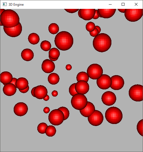 A screenshot of a boid simulation