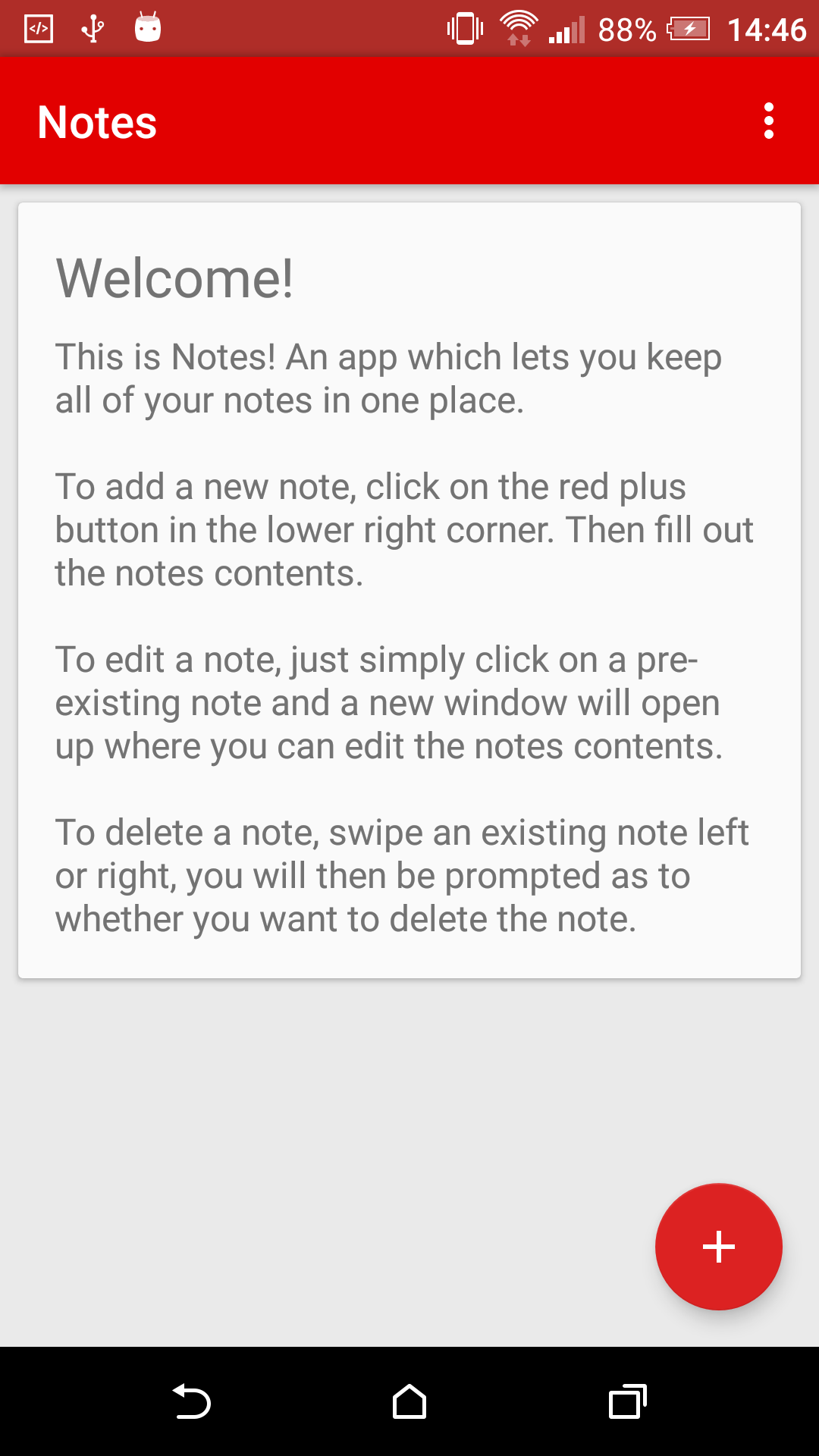 A screenshot of the applications home page